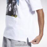 رجال أبيض تيشيرت إيفرسون بأكمام قصيرة Reebok 0NZ0F1173 - Image 6