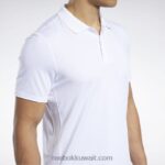 رجال أبيض قميص بولو جاهز للتمارين الرياضية Reebok 0NZ0F1233 - Image 5