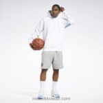 رجال أبيض كرة السلة العودة ناقلات الصوف هوديي Reebok 0NZ0F1144 - Image 2