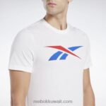 رجال أبيض / ناقلات الأحمر / ناقلات الأزرق سلسلة الرسم ناقلات تي شيرت Reebok 0NZ0F1185 - Image 4