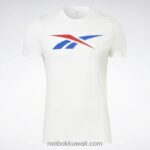 رجال أبيض / ناقلات الأحمر / ناقلات الأزرق سلسلة الرسم ناقلات تي شيرت Reebok 0NZ0F1185 - Image 6