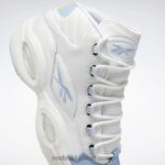 رجال أبيض ftwr / أزرق سائل / أصفر سام السؤال منتصف أحذية كرة السلة Reebok 0NZ0F1028 - Image 9