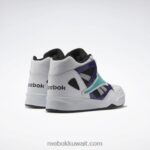 رجال أبيض ftwr / قلب أسود / أزرق مخضر كلاسيكي حذاء كرة سلة رويال بي بي 4590 Reebok 0NZ0F1163 - Image 4