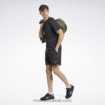 رجال أسود أداء معتمد للقوة + شورت Reebok 0NZ0F1284 - Image 2