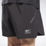 رجال أسود أداء معتمد للقوة + شورت Reebok 0NZ0F1284 - Image 4