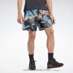 رجال أسود / أزرق متجه شورت قوة 3.0 Reebok 0NZ0F1270