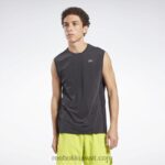 رجال أسود أكتيفشيل بلا أكمام تي شيرت Reebok 0NZ0F1272