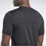 رجال أسود أكتيفشيل تي شيرت رياضي برسومات Reebok 0NZ0F1263 - Image 7
