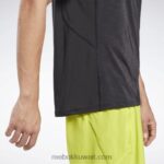 رجال أسود أكتيفشيل رياضي تي شيرت Reebok 0NZ0F1194 - Image 4