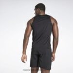 رجال أسود الجري سبيدويك القميص Reebok 0NZ0F1168 - Image 3