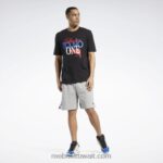 رجال أسود الرد على أي تي شيرت قصير الأكمام Reebok 0NZ0F1254 - Image 3