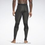رجال أسود الليل الجوارب ضغط جاهزة تجريب Reebok 0NZ0F1187 - Image 3