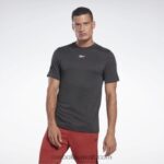 رجال أسود الليل تي شيرت مزيج جاهز للتمارين الرياضية Reebok 0NZ0F1189