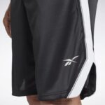 رجال أسود الليل شورت شبكي جاهز للتمارين الرياضية Reebok 0NZ0F1346 - Image 5