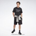 رجال أسود الهوية الحديثة كامو تي شيرت Reebok 0NZ0F1155 - Image 2