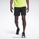 رجال أسود تشغيل السراويل المنسوجة Reebok 0NZ0F1246