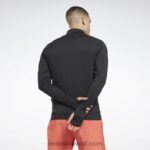 رجال أسود تشغيل ربع الرمز البريدي Reebok 0NZ0F1300 - Image 3
