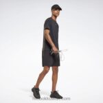 رجال أسود تي شيرت لي ميلز بودي بومب أكتيفتشيل Reebok 0NZ0F1353 - Image 2