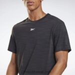 رجال أسود تي شيرت لي ميلز بودي بومب أكتيفتشيل Reebok 0NZ0F1353 - Image 4