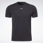 رجال أسود تي شيرت لي ميلز بودي بومب أكتيفتشيل Reebok 0NZ0F1353 - Image 6