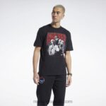 رجال أسود تيشيرت إيفرسون بأكمام قصيرة Reebok 0NZ0F1226