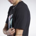 رجال أسود تيشيرت إيفرسون رمي قصير الأكمام Reebok 0NZ0F1265 - Image 7