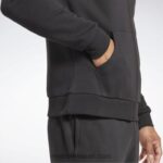 رجال أسود سترة بقلنسوة بسحاب كامل Reebok 0NZ0F1342 - Image 5