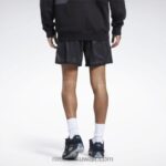 رجال أسود شورت شبكي لدوري المدينة Reebok 0NZ0F1287 - Image 3