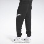 رجال أسود / طباشير بنطلون فخور ماركة كلاسيكيات Reebok 0NZ0F1140 - Image 3