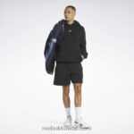 رجال أسود / طباشير شورت فخور بعلامة تجارية كلاسيكية Reebok 0NZ0F1221 - Image 2