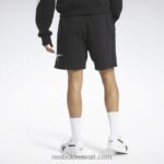 رجال أسود / طباشير شورت فخور بعلامة تجارية كلاسيكية Reebok 0NZ0F1221 - Image 3