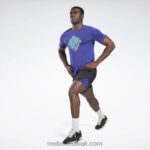 رجال أسود ليه ميلز قوة 2.0 شورت Reebok 0NZ0F1329 - Image 2