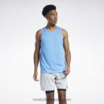 رجال الأزرق الأساسي الجري سبيدويك القميص Reebok 0NZ0F1350