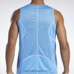 رجال الأزرق الأساسي الجري سبيدويك القميص Reebok 0NZ0F1350 - Image 8