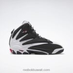 رجال الأساسية أسود / أبيض ftwr / أحمر متجه أحذية كرة السلة الانفجار Reebok 0NZ0F1339
