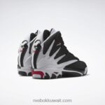 رجال الأساسية أسود / أبيض ftwr / أحمر متجه أحذية كرة السلة الانفجار Reebok 0NZ0F1339 - Image 4