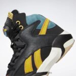 رجال الأسود الأساسي / السمور الداكن / الأزرق الفاخر ستريت فايتر شق عتاق احذية كرة السلة Reebok 0NZ0F1024 - Image 9