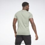 رجال الانسجام الأخضر تي شيرت بشعار الماركة Reebok 0NZ0F1204 - Image 3