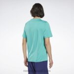 رجال البط البري شبه الكلاسيكي تي شيرت مزيج جاهز للتمارين الرياضية Reebok 0NZ0F1267 - Image 3
