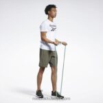 رجال الجيش الأخضر شورت جاهز للتمارين الرياضية Reebok 0NZ0F1106 - Image 2