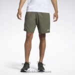 رجال الجيش الأخضر شورت جاهز للتمارين الرياضية Reebok 0NZ0F1106