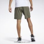 رجال الجيش الأخضر شورت جاهز للتمارين الرياضية Reebok 0NZ0F1106 - Image 3