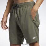 رجال الجيش الأخضر شورت جاهز للتمارين الرياضية Reebok 0NZ0F1106 - Image 4