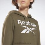 رجال الجيش الأخضر هودي بشعار الماركة كبير Reebok 0NZ0F1344 - Image 4