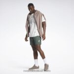 رجال الطباشير الأخضر السراويل شبكة lny Reebok 0NZ0F1196 - Image 2