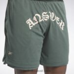 رجال الطباشير الأخضر السراويل شبكة lny Reebok 0NZ0F1196 - Image 4