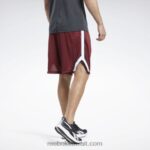 رجال بورجوندي الكلاسيكي شورت شبكي جاهز للتمارين الرياضية Reebok 0NZ0F1322 - Image 3