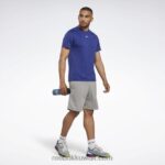 رجال جريئة الأرجواني تي شيرت مزيج جاهز للتمارين الرياضية Reebok 0NZ0F1235 - Image 2