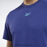 رجال جريئة الأرجواني تي شيرت مزيج جاهز للتمارين الرياضية Reebok 0NZ0F1235 - Image 4