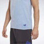 رجال جريئة الأرجواني ليه ميلز تانك توب صبغ طبيعي Reebok 0NZ0F1304 - Image 5
